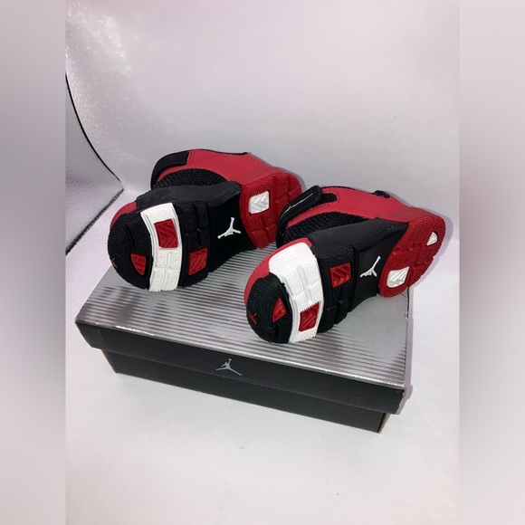 Jordan LX2 (TD) 3C BLACK/MET SILVER-VAR RED-WHITE NOIR/ARGMET RPRO-BLA Rare BABY - Picture 3 of 6